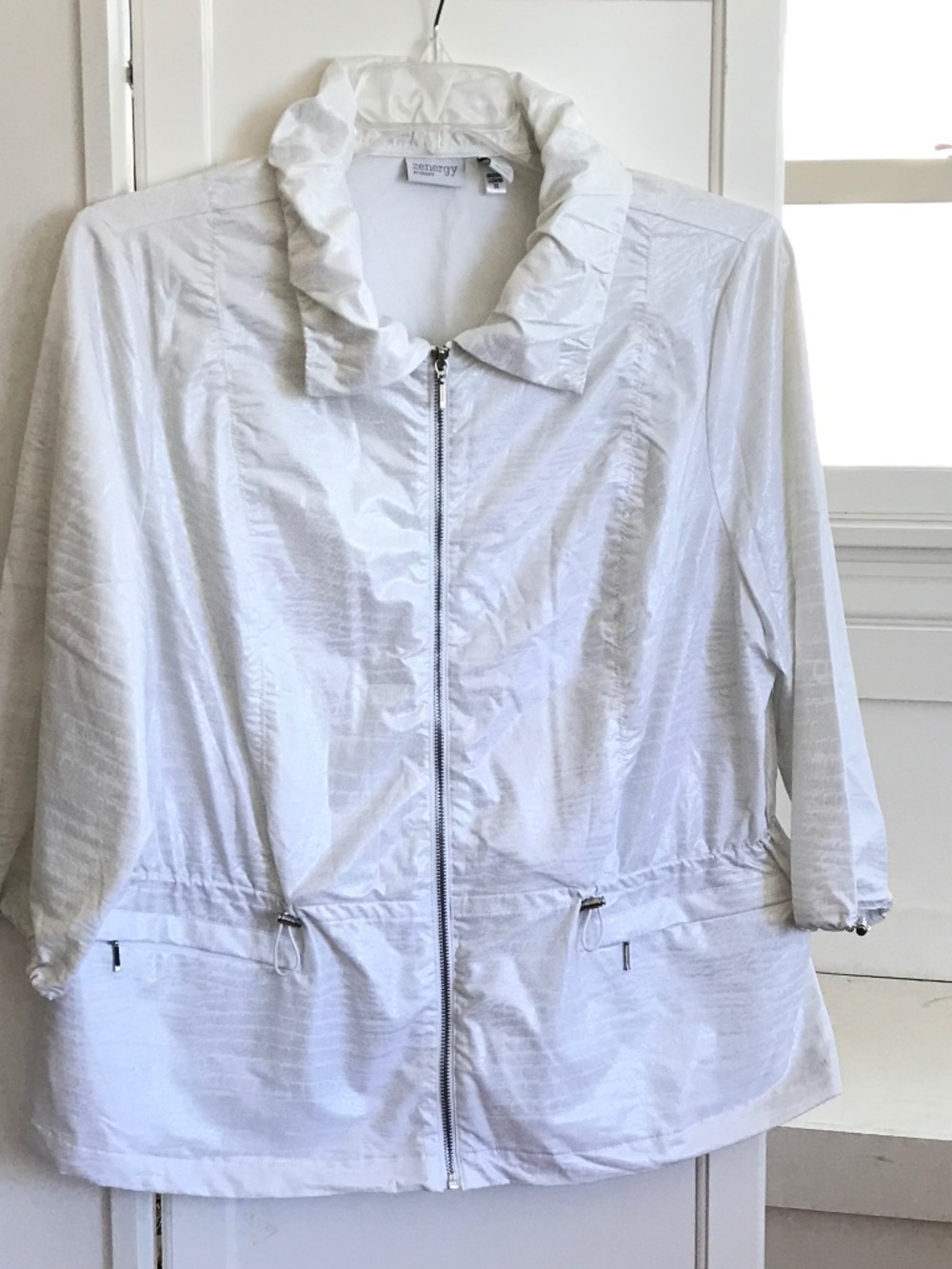 CHICO’S Zenergy Jacket White Women’s Size XL